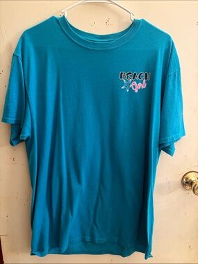 Beach Girl Turquoise Short Sleeve Graphic Tee